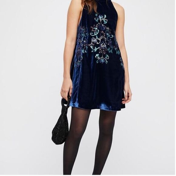 Free People Velvet Swing Dress - Picture 2 of 8